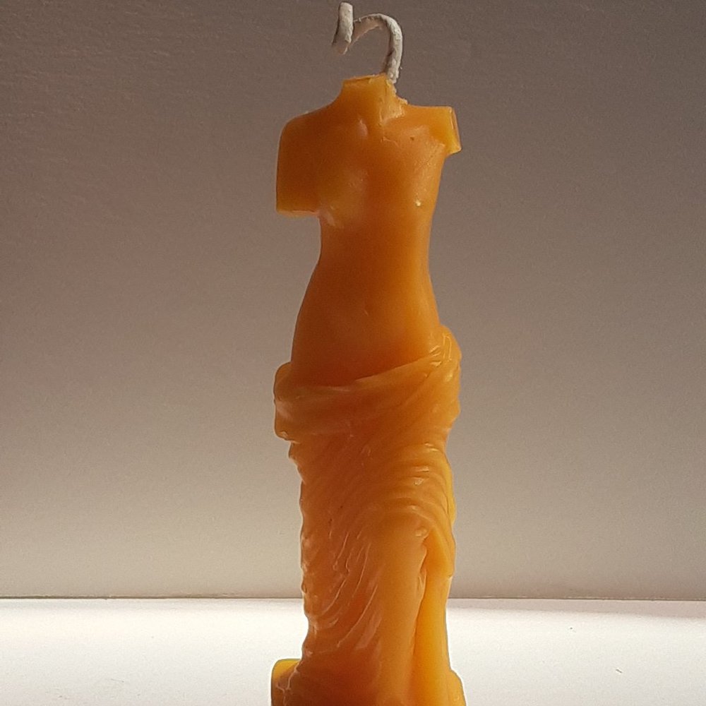 Venus Roman Goddess Beeswax Pillar